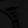 Camiseta ajustada con nudos – Negro