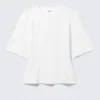 Camiseta ajustada con pinzas – Blanca Camiseta ajustada con pinzas – Blanca