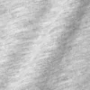 Camiseta ajustada de algodón con cuello halter – Gris jaspeado