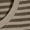 Camiseta ajustada de algodón de manga corta – Rayas oscuras y claras Camiseta ajustada de algodón de manga corta – Rayas oscuras y claras