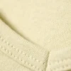 Camiseta ajustada de manga corta y cuello en V – Beige claro