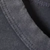 Camiseta ajustada lavada – Azul empolvado lavado con lejía