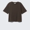 Camiseta Boxy perfecta – Marrón oscuro