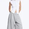 Camiseta con botones de perla – Blanca – Botones de perla