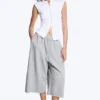 Camiseta con botones de perla – Blanca – Botones de perla