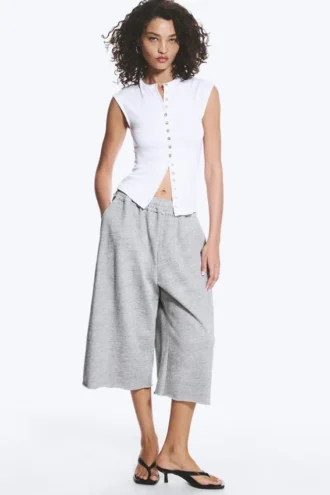 Camiseta con botones de perla – Blanca – Botones de perla
