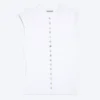 Camiseta con botones de perla – Blanca – Botones de perla