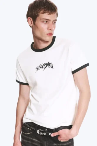 Camiseta con estampados – Blanca – Estampado Dre8M