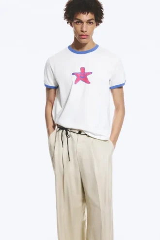 Camiseta con estampados – Blanca – Estrella