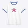 Camiseta con estampados – Blanca – Estrella Camiseta con estampados – Blanca – Estrella