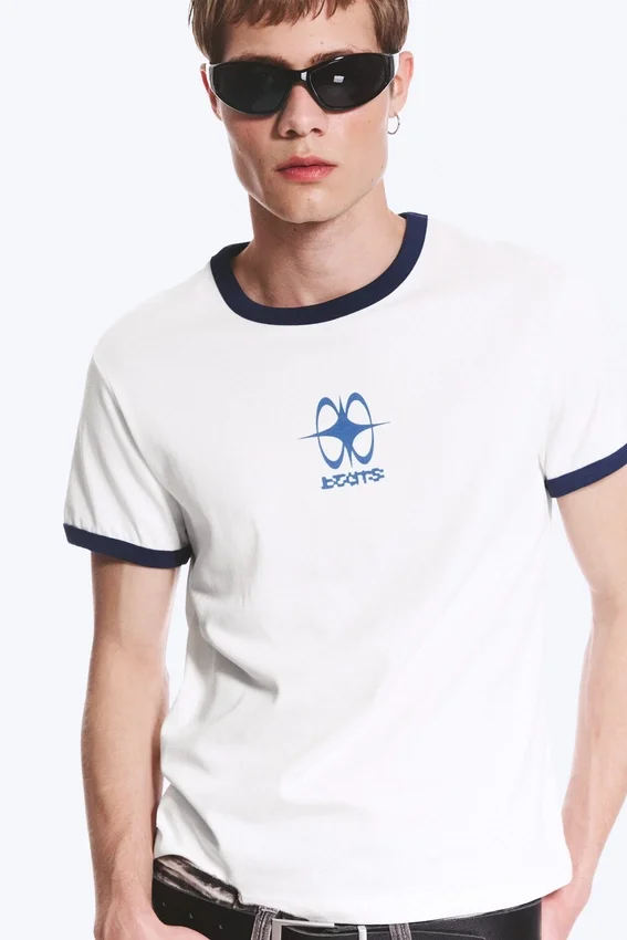 Camiseta con estampados – Blanco – Estampado Beats Camiseta con estampados – Blanco – Estampado Beats
