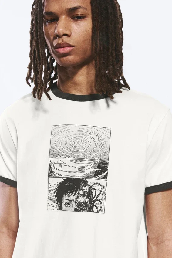 Camiseta con estampados – Blanco – Página de cómic Camiseta con estampados – Blanco – Página de cómic
