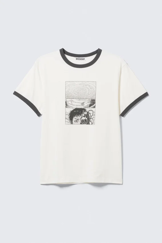 Camiseta con estampados – Blanco – Página de cómic Camiseta con estampados – Blanco – Página de cómic