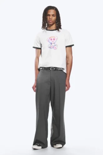 Camiseta con estampados – Blanco y negro – Bear Spray