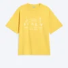 Camiseta con estampados de corte recto – Amarilla – Italia Camiseta con estampados de corte recto – Amarilla – Italia