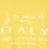 Camiseta con estampados de corte recto – Amarilla – Italia Camiseta con estampados de corte recto – Amarilla – Italia