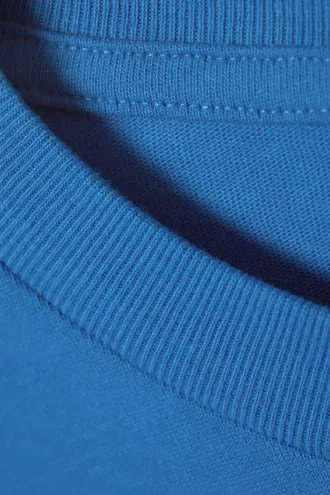Camiseta con estampados de corte recto – Azul – Sadphant