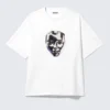 Camiseta con estampados de corte recto – Blanco – Robo Silver Face Camiseta con estampados de corte recto – Blanco – Robo Silver Face