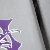 Camiseta con estampados de corte recto – Estampado gris y morado Camiseta con estampados de corte recto – Estampado gris y morado