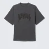 Camiseta con estampados de corte recto – Gris lavado – Virtual Misson Camiseta con estampados de corte recto – Gris lavado – Virtual Misson