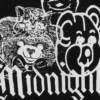 Camiseta con estampados de corte recto – Negro – Midnight Camiseta con estampados de corte recto – Negro – Midnight