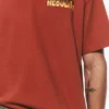 Camiseta con estampados de corte recto – Roja – Nebulith Camiseta con estampados de corte recto – Roja – Nebulith