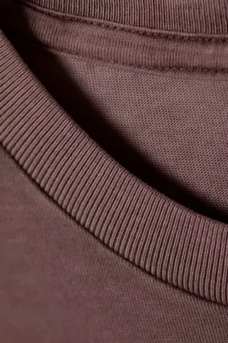 Camiseta con estampados de corte recto – Rojo oscuro