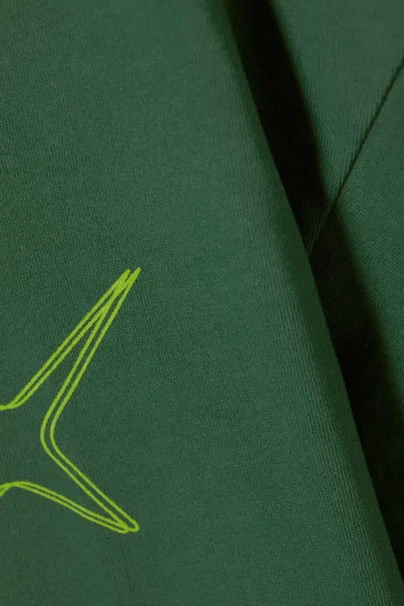 Camiseta con estampados de corte recto – Verde Hypno Camiseta con estampados de corte recto – Verde Hypno
