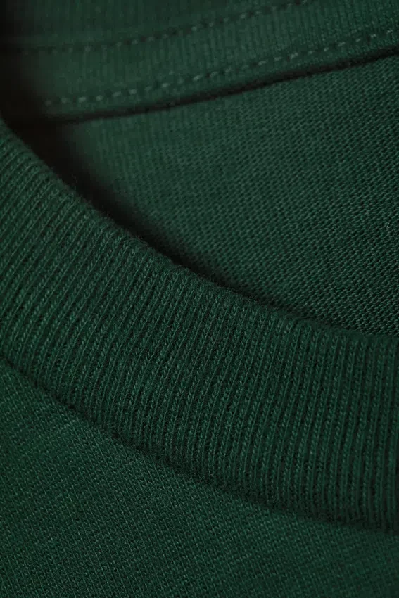 Camiseta con estampados de corte recto – Verde oscuro – Fntsy Camiseta con estampados de corte recto – Verde oscuro – Fntsy