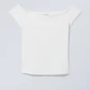 Camiseta con hombros al aire – Blanca Camiseta con hombros al aire – Blanca