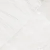 Camiseta corta con ribete de encaje – Blanca