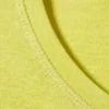 Camiseta corta de algodón acanalado estampada – Amarillo claro Camiseta corta de algodón acanalado estampada – Amarillo claro