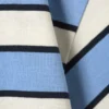 Camiseta de algodón de corte recto – Rayas azules y blancas Camiseta de algodón de corte recto – Rayas azules y blancas