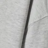 Camiseta de algodón de corte recto y manga larga – Gris jaspeado Camiseta de algodón de corte recto y manga larga – Gris jaspeado