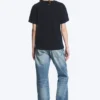 Camiseta de algodón de corte recto y suave – Azul marino oscuro Camiseta de algodón de corte recto y suave – Azul marino oscuro