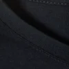 Camiseta de algodón de corte recto y suave – Azul marino oscuro Camiseta de algodón de corte recto y suave – Azul marino oscuro
