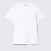 Camiseta de algodón de corte regular y suave – Blanca Camiseta de algodón de corte regular y suave – Blanca