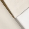 Camiseta de algodón de doble capa – Beige claro y blanco Camiseta de algodón de doble capa – Beige claro y blanco