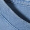 Camiseta de algodón de manga corta encogida – Azul Camiseta de algodón de manga corta encogida – Azul