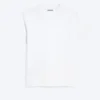 Camiseta de algodón de manga corta encogida – Blanca Camiseta de algodón de manga corta encogida – Blanca
