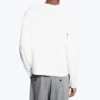 Camiseta de algodón de manga larga encogida – Blanca Camiseta de algodón de manga larga encogida – Blanca
