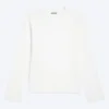 Camiseta de algodón de manga larga encogida – Blanca Camiseta de algodón de manga larga encogida – Blanca