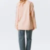Camiseta de algodón de manga larga estampada – Estampada en rosa claro Camiseta de algodón de manga larga estampada – Estampada en rosa claro