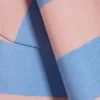 Camiseta de algodón de manga larga – Rayas rosa/azul