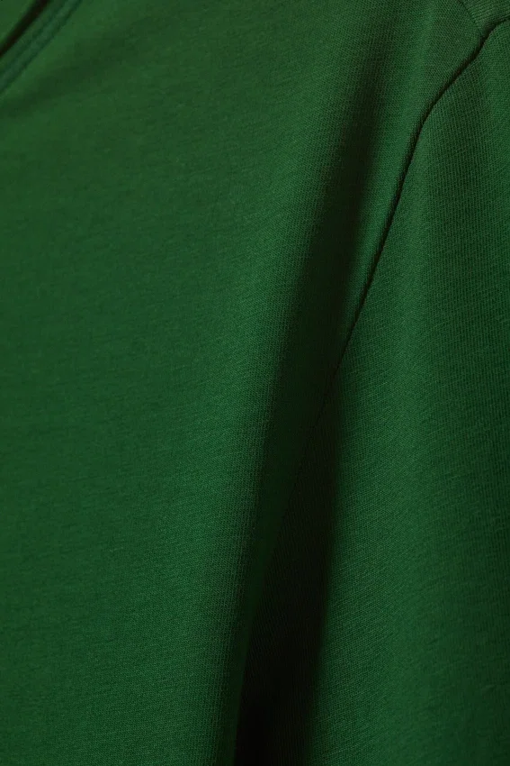 Camiseta de algodón de manga larga – Verde oscuro Camiseta de algodón de manga larga – Verde oscuro