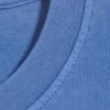 Camiseta de algodón de manga larga y corte recto – Azul lavado Camiseta de algodón de manga larga y corte recto – Azul lavado
