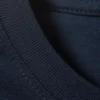 Camiseta de algodón de manga larga y corte recto – Azul marino Camiseta de algodón de manga larga y corte recto – Azul marino