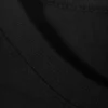 Camiseta de algodón de manga larga y corte recto – Negro