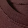 Camiseta de algodón holgada y de corte recto – Burdeos