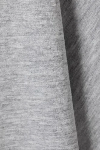 Camiseta de algodón holgada y de corte recto – Gris jaspeado